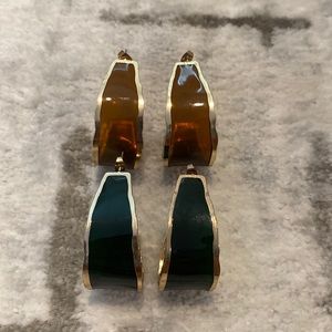 Black and Brown Earrings